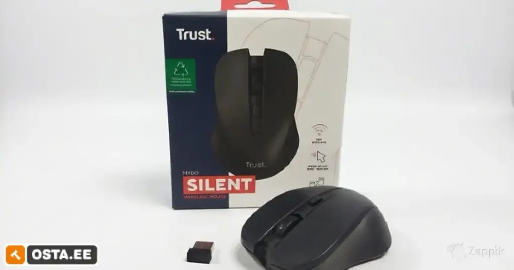 Trust Mydo Silent Click juhtmevaba hiir 1800 DPI must