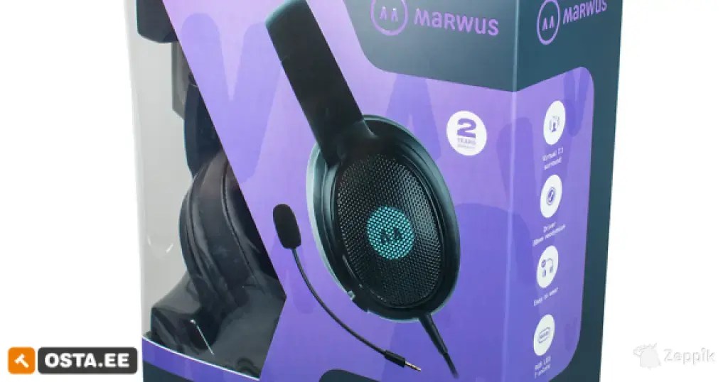 Kõrvaklapid Marwus GH109, must