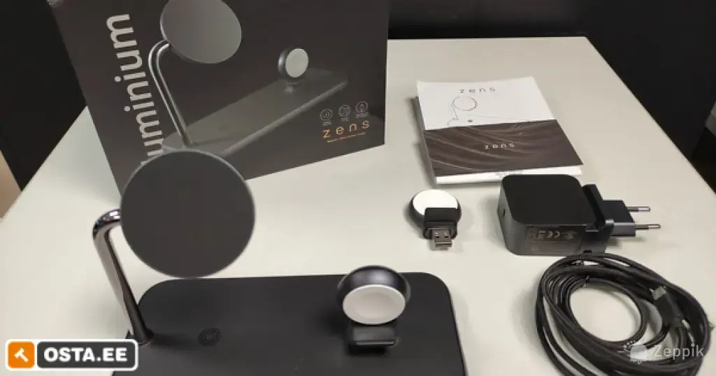 Zens Magnetic + Watch Aluminium Wireless Charger(ZEDC18B/00)