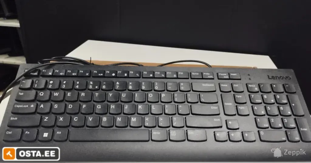 Lenovo SK-8823 Slim USB Klaviatuur Must