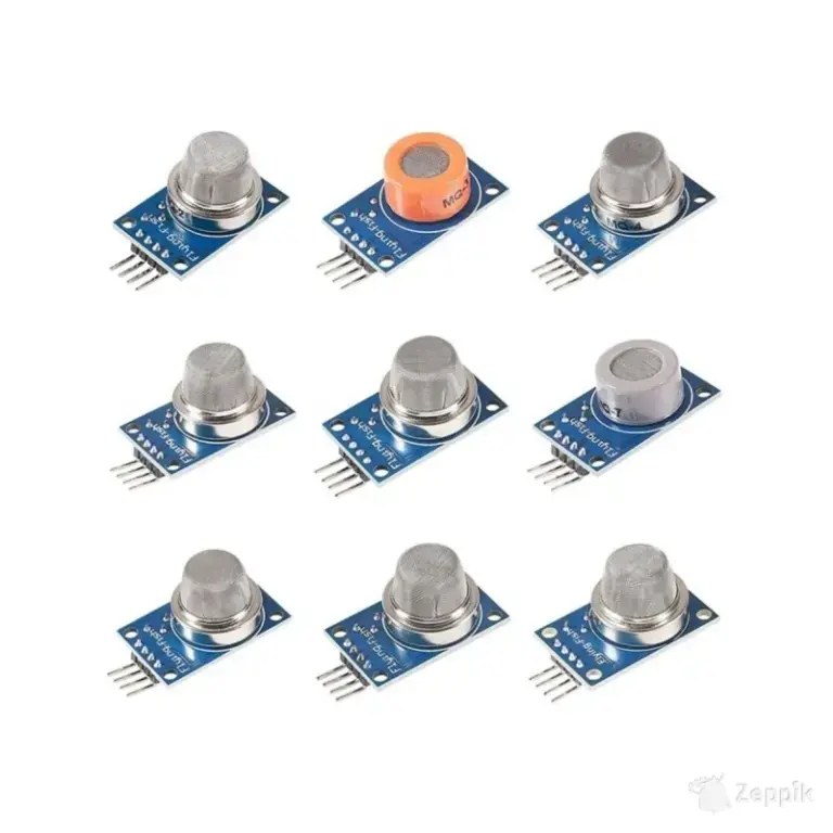 Gaasiandurid MQ seeria Arduino jaoks, andurimoodul, 9 tk