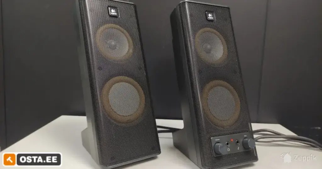 Logitech S-0264B 2.0 kõlarid 3.5mm / testitud / võrgutoide