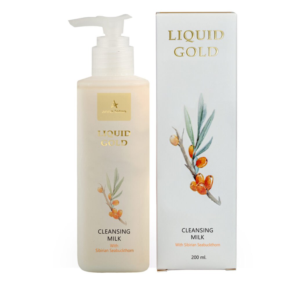 Anna Lotan Liquid Gold kuldne näopuhastuspiim, 200 ml