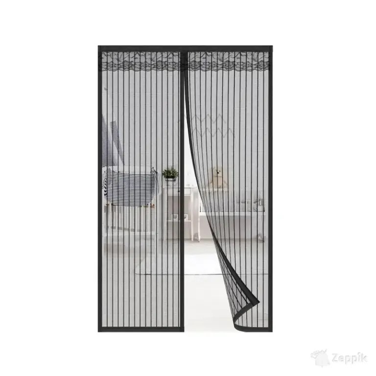 Kiaitre magnetiline sääsevõrk uksele 220 × 100 cm, must