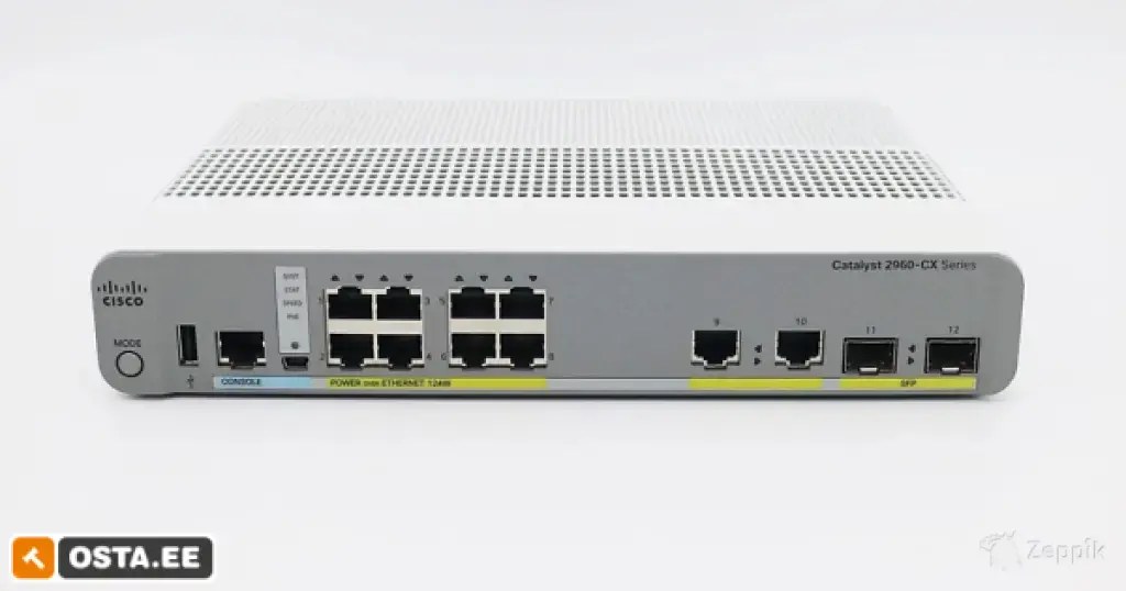 Cisco Catalyst WS-C2960CX-8PC-L gigabit PoE+ /2 x SFP lüliti