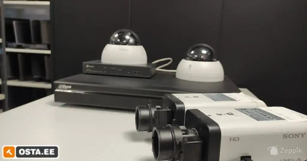 Dahua 4K NVR komplekt + 4 IP-kaamerat + TP-Link PoE switch