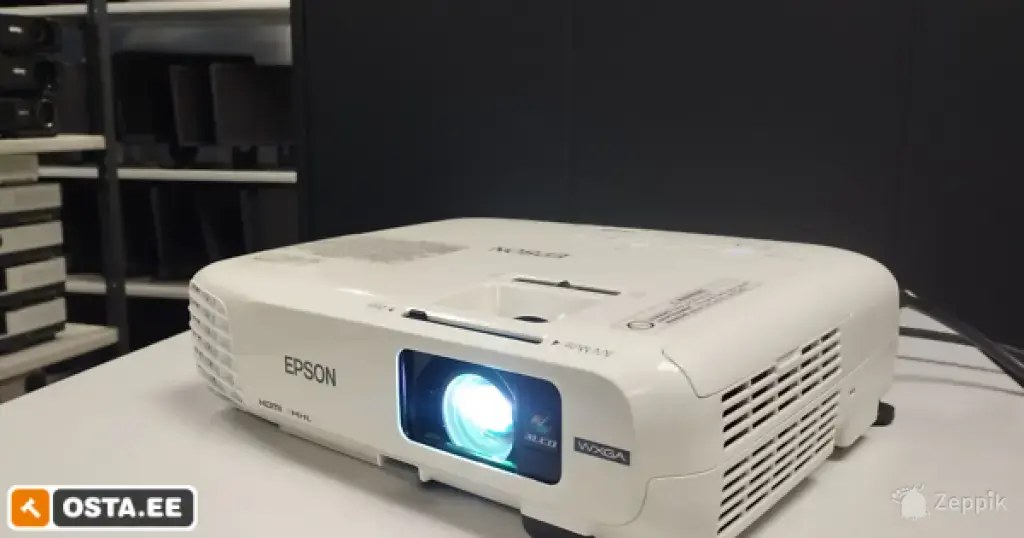 Epson EB-W28 (WXGA, 3000 lm), tööaeg 1594 h