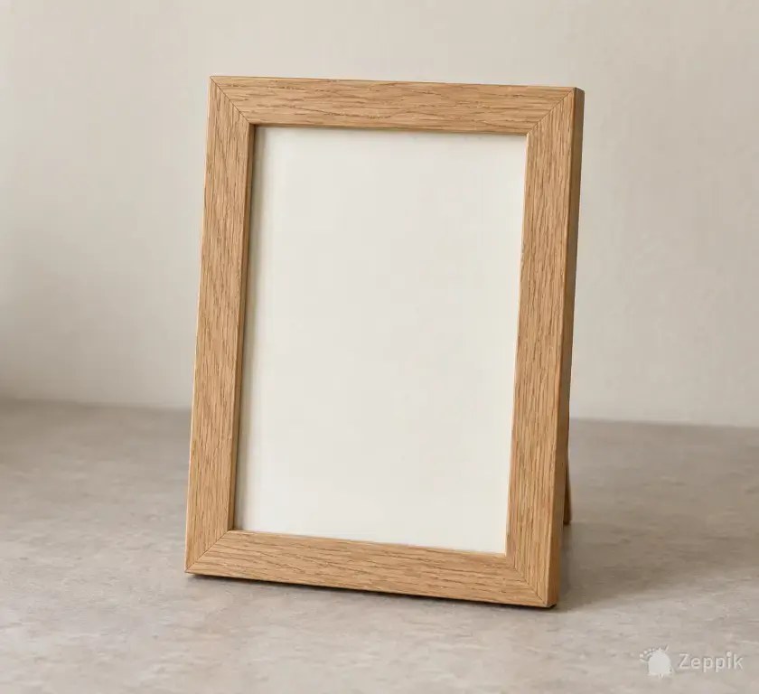 Дубовая фоторамка для снимка 10 × 15 см