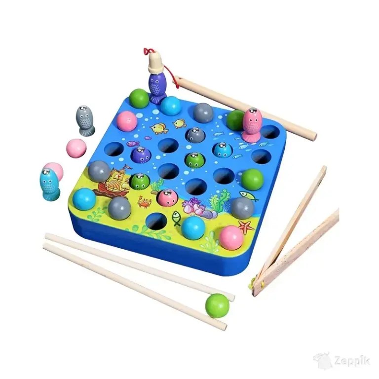 Puidust magnetiline Montessori mänguasi Homcent