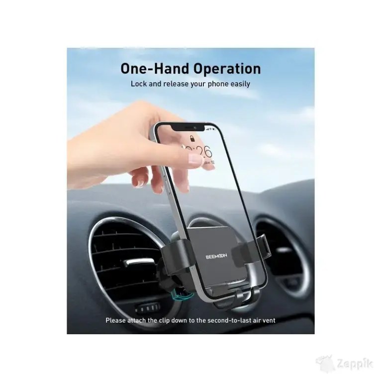 Beemoon mobiiltelefoni hoidik autosse