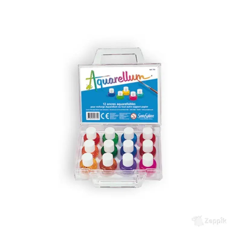 Akvarellvärvid 12 värvi (minikohver)
