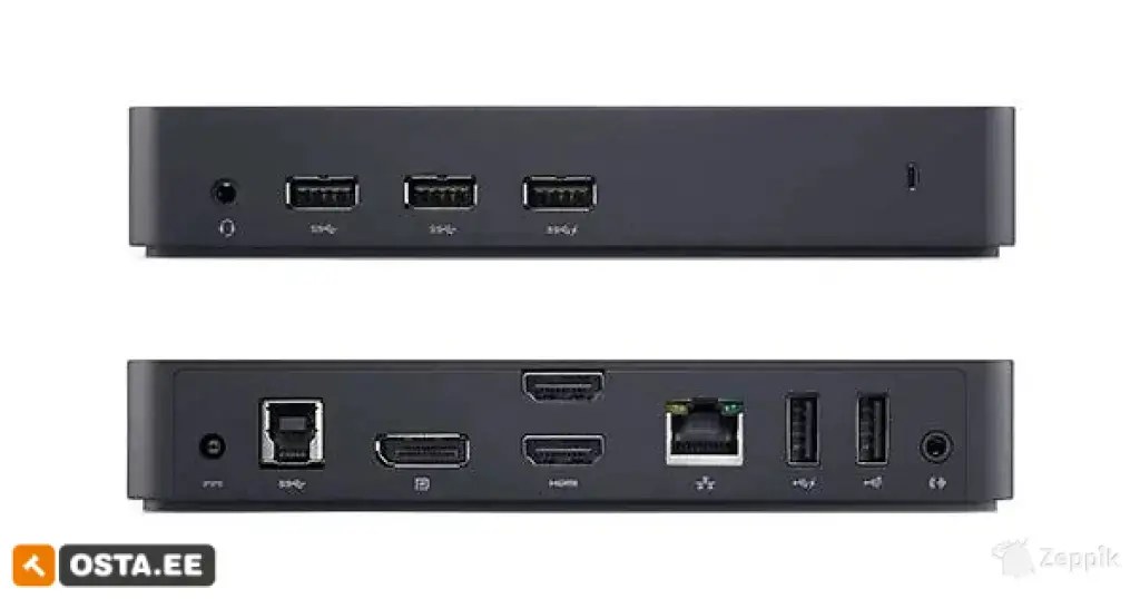 Dell D3100 USB 3.0 Ultra HD/4K Triple Display Dock Station
