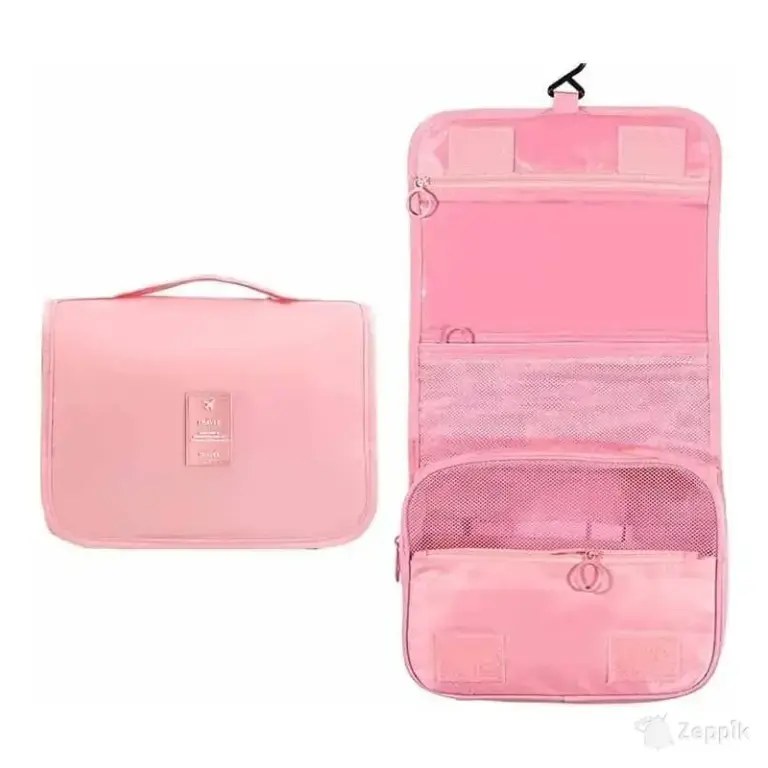 Kosmeetikakott Qisheng, roosa