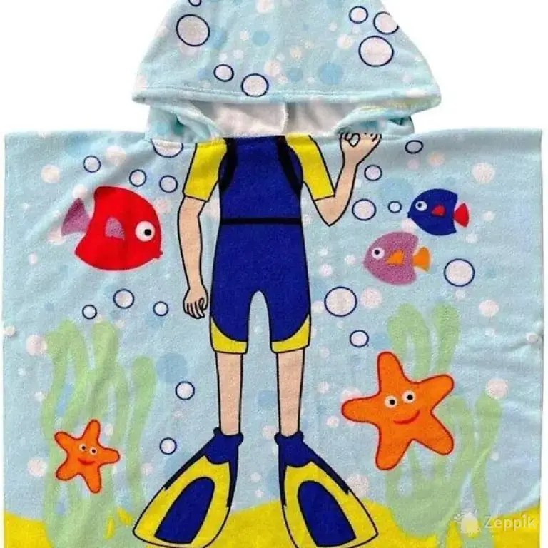 lot uus rayson kids rannavanniratik kapuutsiga 60x60cm