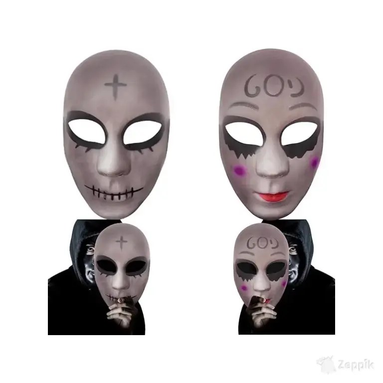 Halloweeni mask GAROMIA, 2 tk