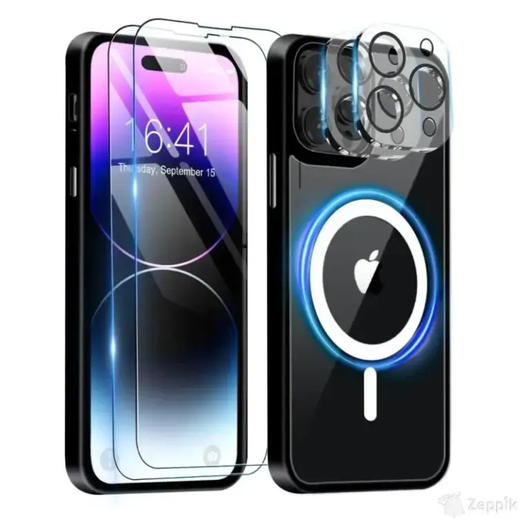 BOTOER ümbris iPhone 13, 14 jaoks, 2 klaasi ekraanile, 2 klaasi kaamerale
