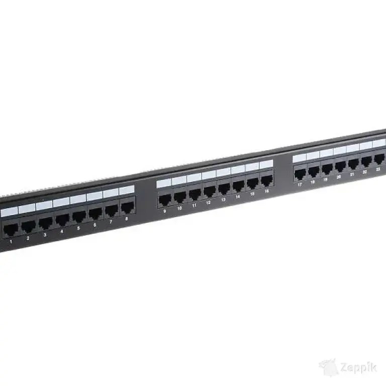 Brand-Rex GigaPlus 24-pordine Cat5e UTP patch-paneel 1U