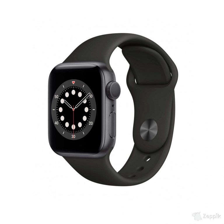 Apple Watch Series 6 GPS 44mm Space Gray Aluminium – Sport Band Black