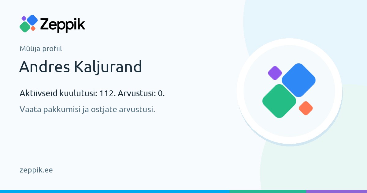 Müüja profiil — Andres Kaljurand