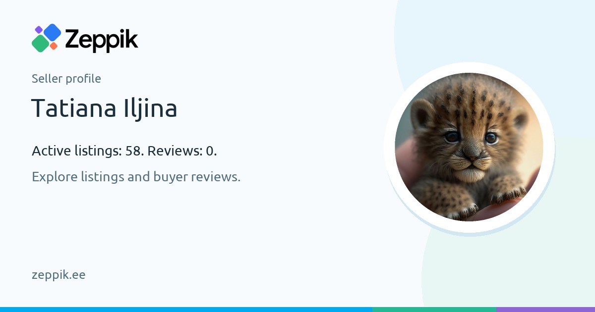 Seller profile — Tatiana Iljina