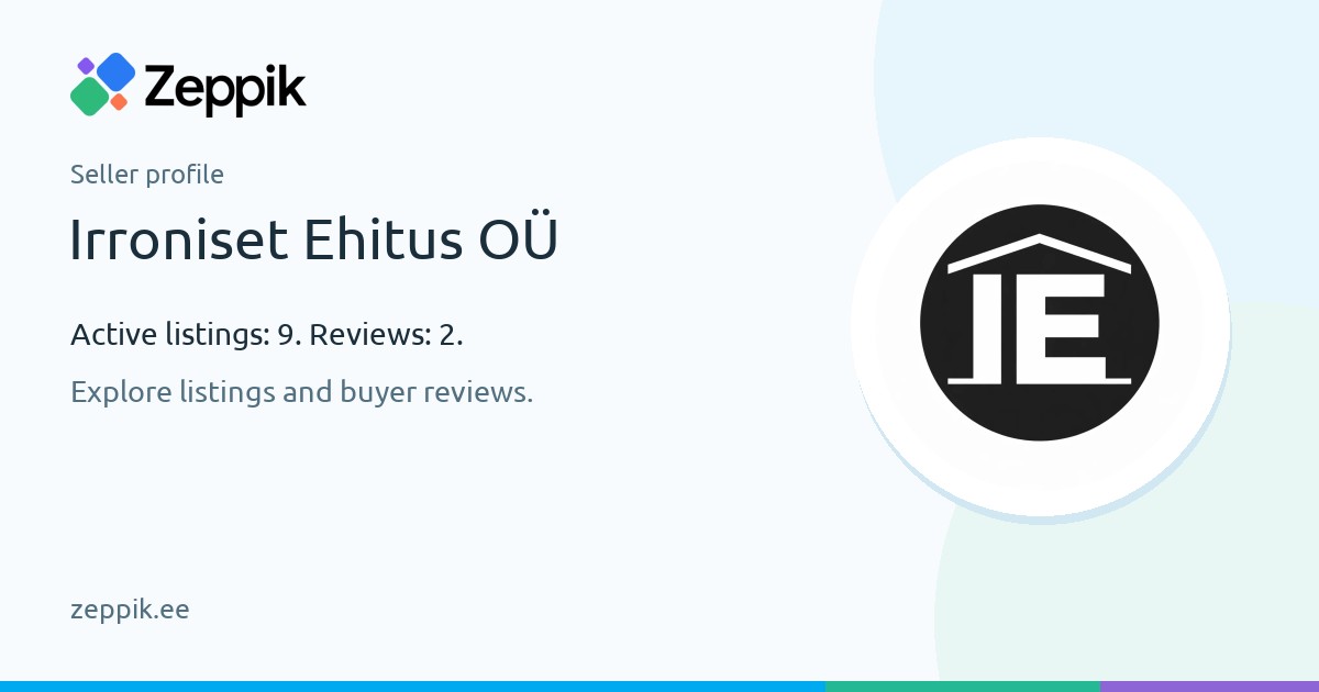 Seller profile — Irroniset Ehitus OÜ