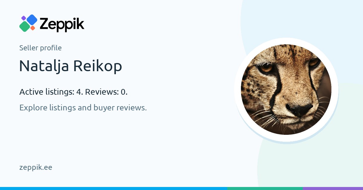 Seller profile — Natalja Reikop
