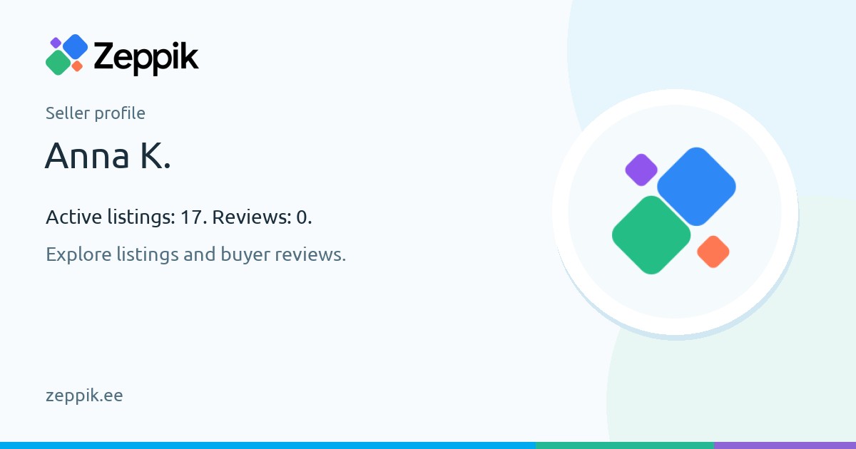 Seller profile — Anna K.