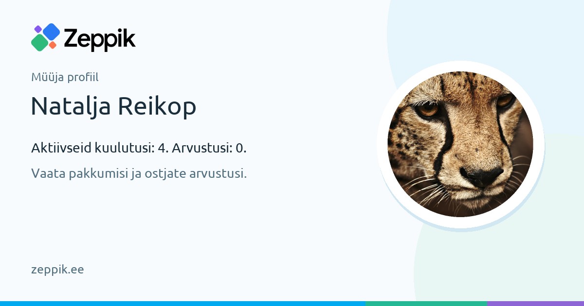 Müüja profiil — Natalja Reikop
