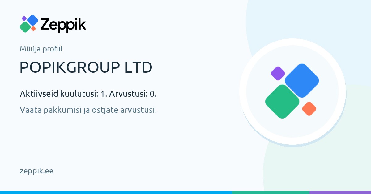 Müüja profiil — POPIKGROUP LTD