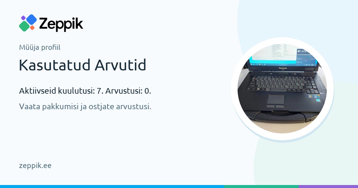 Müüja profiil — Kasutatud Arvutid