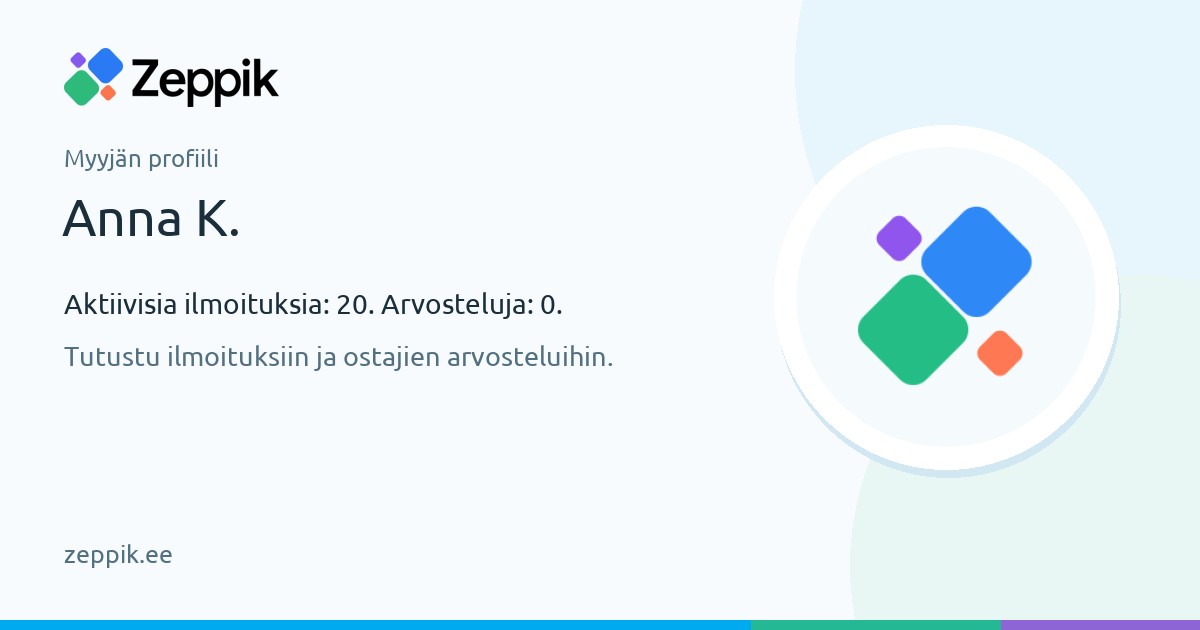 Myyjän profiili — Anna K.