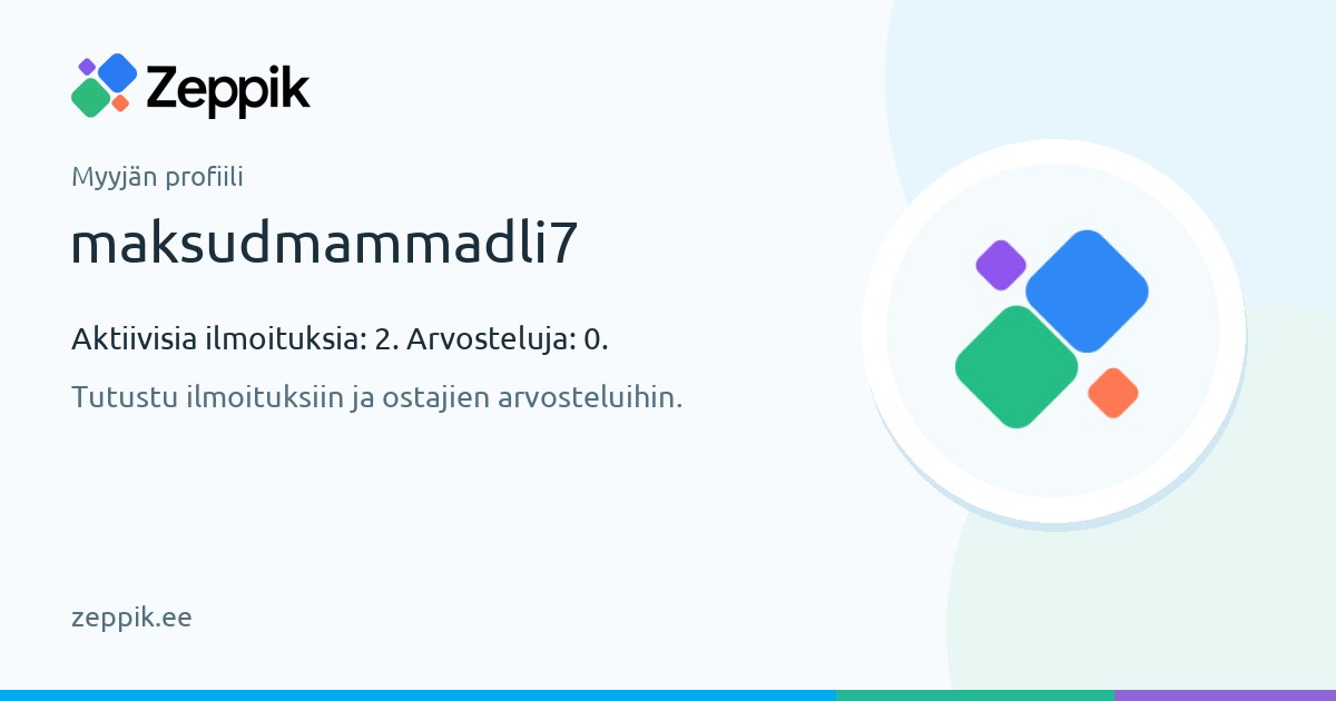 Myyjän profiili — maksudmammadli7