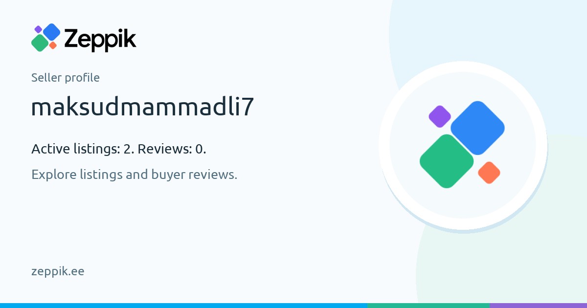 Seller profile — maksudmammadli7