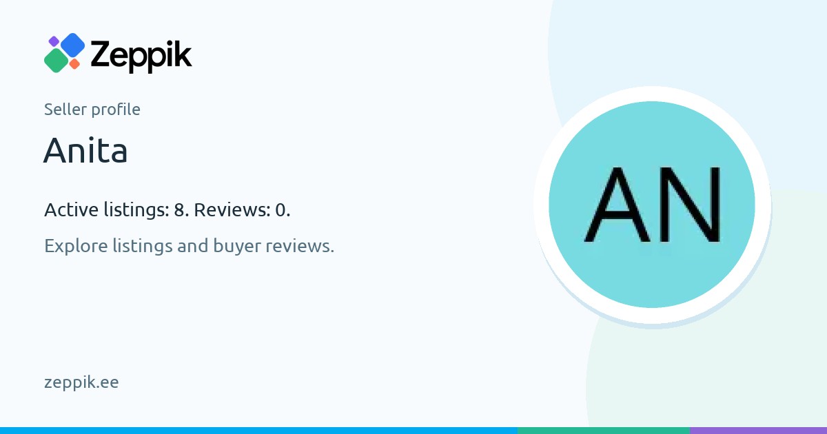 Seller profile — Anita