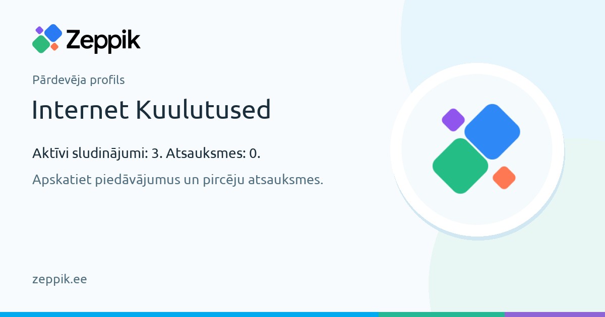 Pārdevēja profils — Internet Kuulutused