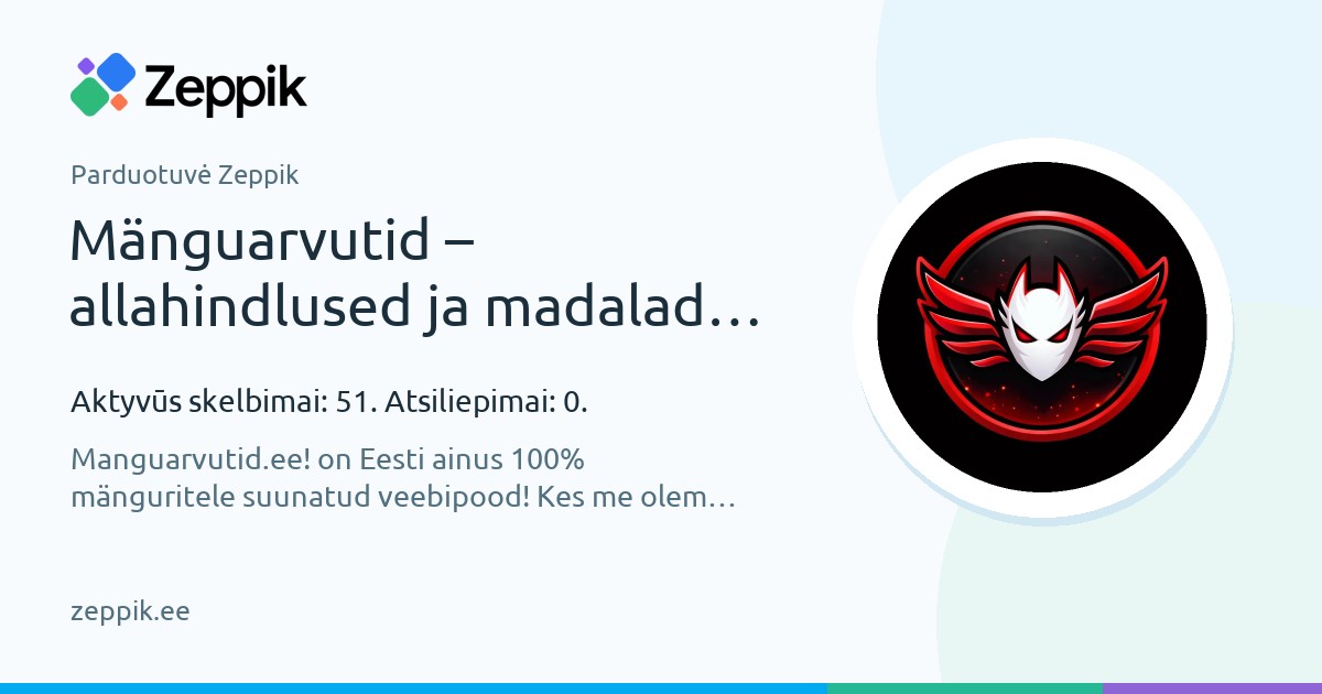 Parduotuvė Zeppik — Mänguarvutid – allahindlused ja madalad hinnad