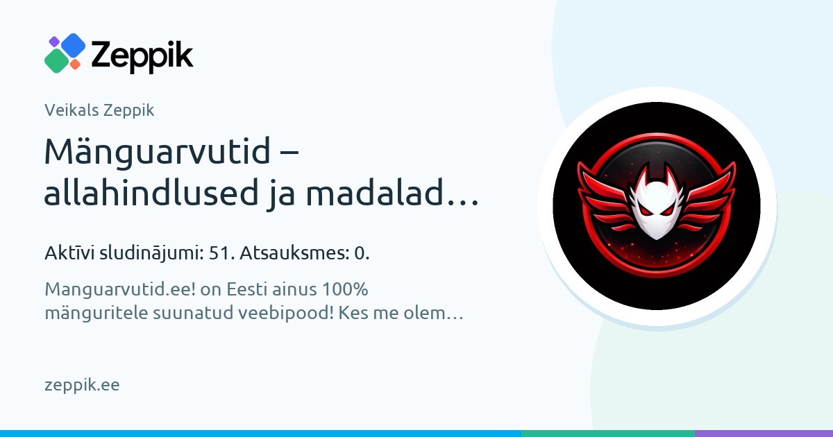 Veikals Zeppik — Mänguarvutid – allahindlused ja madalad hinnad