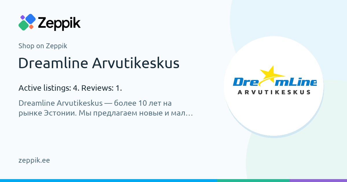Shop on Zeppik — Dreamline Arvutikeskus